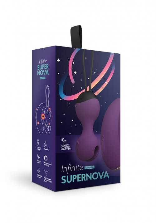 Виброшарики Кегеля с вибро-пультом ду SuperNova, (INFINITE collection) Le Frivole